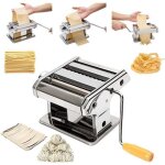 3 en 1 machine à pates fait lasagne spaghetti tagliatelles à la main en acier inoxydable argent 3 en 1 machine à pates fait lasagne spaghetti tagliatelles à la main en acier inoxydable argent