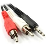35 mm stéréo jack vers double rca cinch fiches audio câble cordon 18 m 35 mm stéréo jack vers double rca cinch fiches audio câble cordon 18 m