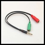 3. 5mm stro mle  3. 5 double fminin micro casque jack cordon audio y splitter cble pour iphone ...