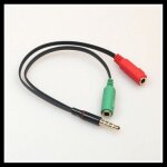 3. 5mm stro mle  3. 5 double fminin micro casque jack cordon audio y splitter cble pour iphone ...