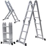 chelle pliante tlescopique aluminium multifonction - 3. 6m - articule