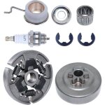 3 / 8 6t kit de tambour dembrayage  pignon pour stihl ms180 ms210 ms230 018 021 023 pices de trononneuse ...