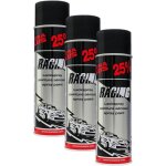 3 bombes de peinture - carrosserie voiture - racing - noir brillant - 500ml