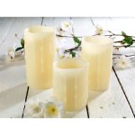 Bougies  led - britesta - 3 bougies - cire vritable - tlcommande - minuteur 4 / 8h