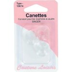 3 canettes en plastique pour machine  coudre singer