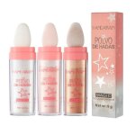 3 color polvo de hadas body brightens the natural three - dimensional face blusher patting powder highlighter ...