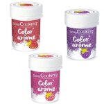 3 colorants alimentaires aux ar�mes framboise m�re & fraise