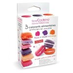 3 colorants alimentaires - orange violet rose 3 colorants alimentaires - orange violet rose