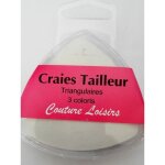 Craies de tailleur triangulaires - marque - 3 couleurs assorties