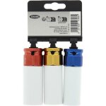 3 douilles � choc 1 / 2 - precision steel - 17 - 19 - 21 mm
