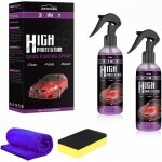 3 in 1 high protection ceramic coat spray high protection crystal coat quick polishing wax glass cleaner ...