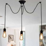 3 lampes suspensions lustres araignee rtro plafond lampe lumire clairage plafonniers luminaire bricolage ...