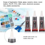 3 pcs 15 ml b - 7000 colle transparent tube À aiguille bijoux diy réparation colle 3 pcs 15 ml b - 7000 colle transparent tube À aiguille bijoux diy réparation colle
