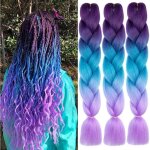 3 pcs 60cm tressage extensions de cheveux tressés jumbo braiding synthétique tresses 3 couleurs - violet ... 3 pcs 60cm tressage extensions de cheveux tressés jumbo braiding synthétique tresses 3 couleurs - violet ...