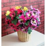 3 pcs de pens�es artificielles d�coration int�rieure et ext�rieure simulation de fausses fleurs pens�e ...