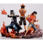 3 pcs - set anime one piece figurine luffy sabuo ase statue en pvc figurine statues figurines en forme ... 3 pcs - set anime one piece figurine luffy sabuo ase statue en pvc figurine statues figurines en forme ...