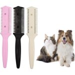 3 peignes rasoirs 2 en 1 pour chien et chat - pour enlever les n?uds et les n?uds - peigne de toilettage ...
