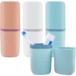 3 pices boite brosse a dent voyage plastique housse de voyage pour brosse  dents portable tui de brosse ...