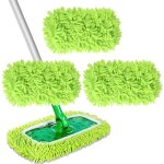 3 pi�ces chiffons de serpilli�re microfibre pour swiffer sweeper serpilli�re recharge balai vapeur lingettes ...
