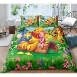 3 pi�ces housse de couette avec 2 taies doreiller 3d winnie lourson parure de couette avez fermeture ...