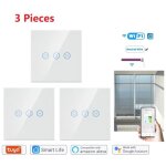3 pi�ces interrupteur intelligent wifiavec alexasmart lifetuya apppour portes �lectriquesvolets roulants. ...