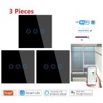 3 pi�ces interrupteur intelligent wifiavec alexasmart lifetuya apppour portes �lectriquesvolets roulantsnoir ...