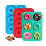3 pices moule donuts silicone moules  donuts en silicone 6 cavits anti - adhrentes moule  beignets ...