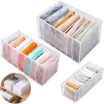 3 pi�ces organisateur de jeansrangement v�tements en maille pliablecapacit� pour ranger sous - v�tementsjeans ...