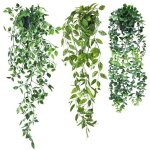 3 pices plantes artificielles suspendues avec pot 55 - 65cm pour intrieur extrieur extrieur dcoration ...