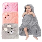 3 pi�ces serviette de bain b�b� cape de bain b�b� � capuche serviette � capuche pour b�b� sortie de bain ...