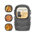 3 pièces silicone moule air fryer accessoires réutilisable friteuse air chaud silicone papier cuisson ... 3 pièces silicone moule air fryer accessoires réutilisable friteuse air chaud silicone papier cuisson ...