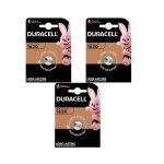 3 piles duracell cr1620 -