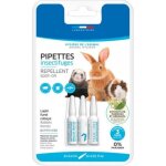 3 pipettes insectifuges lapins furets et cobayes. - animallparadise