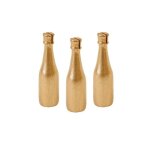 3 porte - noms bouteille de champagne r�sine or