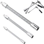 3 rallonges de douille flexibles entra�nements 1 / 4 3 / 8 1 / 2 pliables