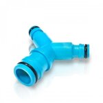 Raccord 3 voies - heavy duty - 1 - connexion rapide - divise le flux deau - arrosage jardin