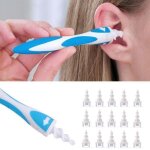 3 x curette spirale nettoyage oreilles cure oreille coton tige + 48 curettes