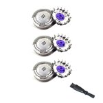 3 x dual precision t�tes de rasoir rasage lame pour philips at892 avec rasoir brosse de nettoyage