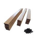 30 lattes + embouts pour sommier et lit 160x200 bois 7 plis 780x48x8 mm remplacement pour sommier / bz ...