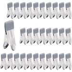 30 pcs pince a linge inox pince � linge en m�tal multifonctionnelles pour v�tements serviettes et sceaux ...