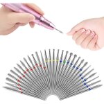 30 pi�ces embouts de ponceuse � ongles lime ongles �lectrique bits pour manucure et p�dicurenail drill ...