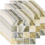 30 pi�ces mosa�que stickers carreaux muraux credence pvc adhesive pour cuisine salle de bain imperm�ables ...