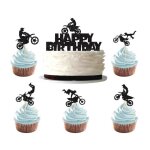 30 pices moto cake topper dcoration gateau anniversaire dco gteau moto cupcake toppers noir pour ...