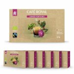 300 capsules compatibles nespresso pro - caf lungo forte bio - dosettes by caf royal