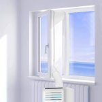 300cm joint de fen�tre calfeutrage tissu pour la climatisation mobiles avec bande scratch 6m d�shumidificateur ...