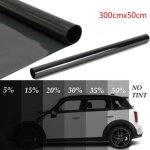 300cm x 50cm noir voiture fen�tre feuilles teinte teinte film rouleau voiture auto maison fen�tre verre ...