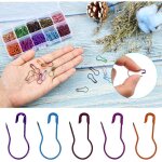 300pcs 10 couleurs pingles  nourrice color pingles ampoules pingle  calebasse mtal marqueurs tricot ...