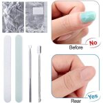 300pcs feuille daluminium dissolvant ultra - minces aluminium vernis semi permanent pour retirer vernis ...