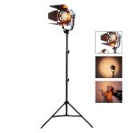 Kit dclairage vido - mandarine - fresnel 300w - dimmable - 3200k - support inclus
