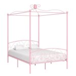 3067jg® 140x200 cmking sizelit double pour adulte enfantcadre de lit scandinave à baldaquin rose métal ... 3067jg® 140x200 cmking sizelit double pour adulte enfantcadre de lit scandinave à baldaquin rose métal ...